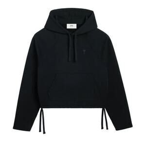 AMI Paris Ami De Coeur Pullover Hoodie Black - S